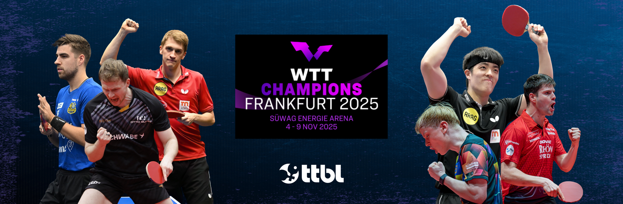 Spitzensport in Frankfurt: TTBL-Stars wollen den Titel beim WTT Champions